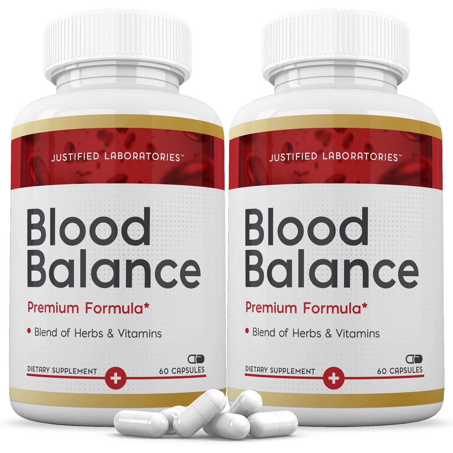 (2 Pack) Blood Balance Advanced Formula 688MG Supplement Pills 120 Capsules Justified LaboratoriesAu supplements