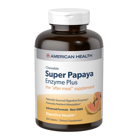 American Health Products Super Papaya Enzyme Plus 360 Tablets American HealthUS supplements