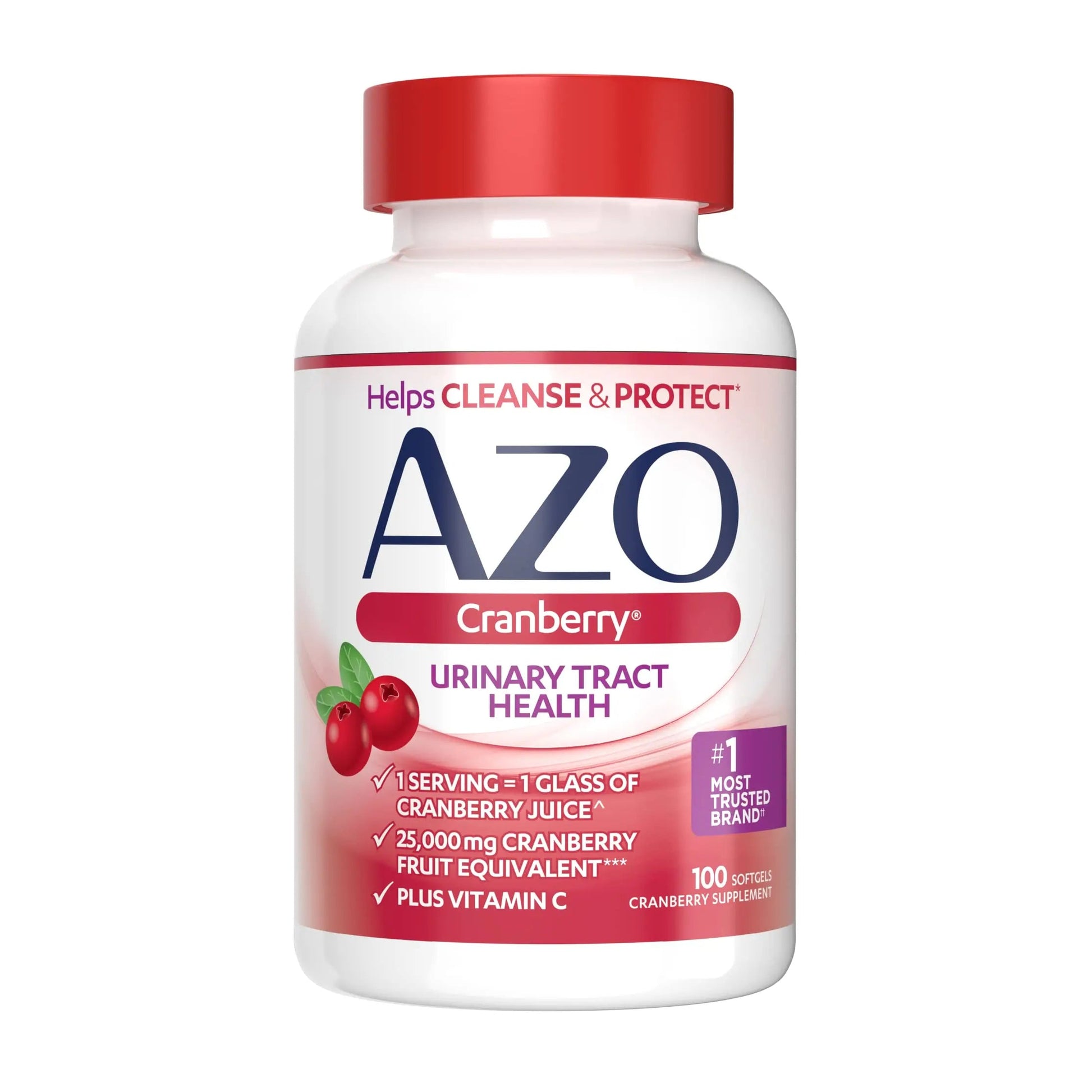AZO Bladder Control with Go-Less Daily Supplement | Helps Reduce Occasional Urgency & Leakage | 54 Count Cranberry Urinary Tract Health | 100 Softgels AZO Au supplements