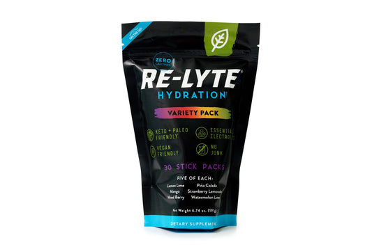 REDMOND Re-Lyte Hydration Electrolyte Powder Mix, Variety Pack, 30 Stick Packs REDMONDUS supplements