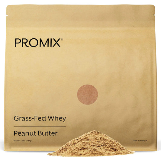 Promix Whey Protein Powder, Peanut Butter - 2.5lb Bulk - Grass-Fed & 100% All Natural ProMix NutritionAU supplements
