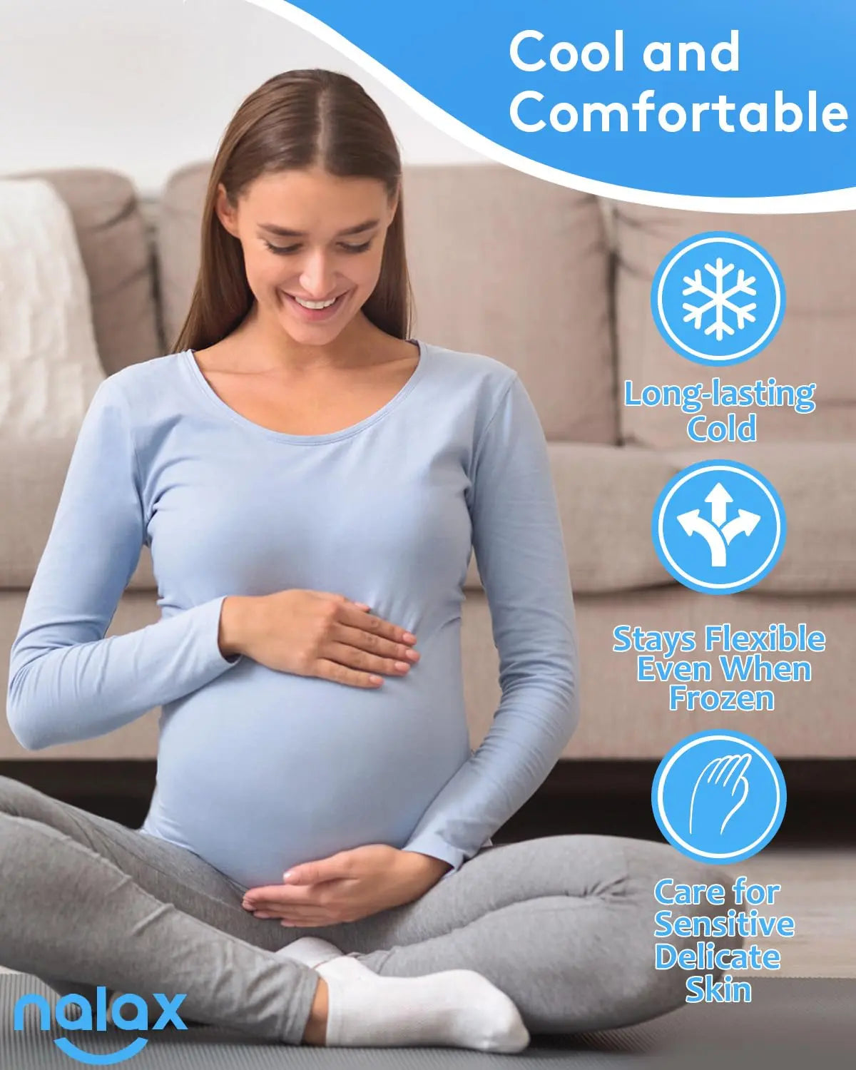 nalax Hemorrhoid Treatment Ice Pack for Fast Relief, FSA-HSA Eligible Cooling Gel Pads, Ultra-Soft, No Mess, Home Use for Hemorrhoid Sufferers & New Moms with Hemorrhoids, Includes 2 Storage Cases nalax Au supplements