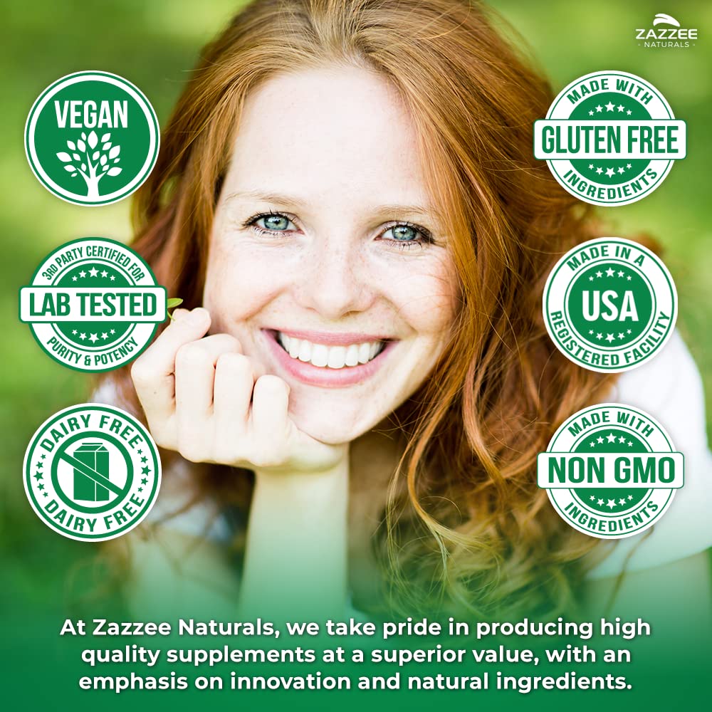 Zazzee Extra Strength 1,3/1,6 Beta Glucans, 1000 mg, 100% Concentrated, 90 Vegan Capsules, Supports a Healthy Immune System, 100% Vegetarian, All-Natural and Non-GMO Zazzee Au supplements