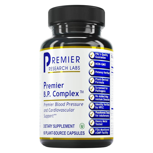 Premier Research Labs Premier BP Complex - Heart Health Supplements, BP Formula, Garlic Allicin Supplement, Natural Herbal BP Support Pills with Reishi & Cayenne Pepper - 60 Vegetarian Capsules Premier Research LabsAU supplements