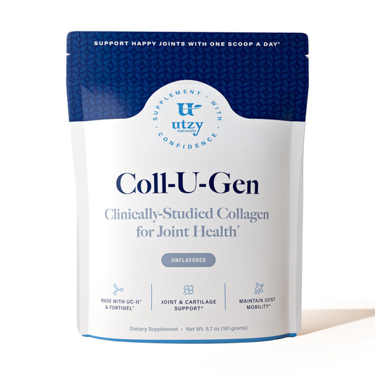 Utzy Naturals Coll-U-Gen | Joint Support Supplement | with Type II Undenatured Collagen (UC-II®) & Fortigel® | Unflavored Powder | 30 Servings Utzy NaturalsBuy Supplements Australia