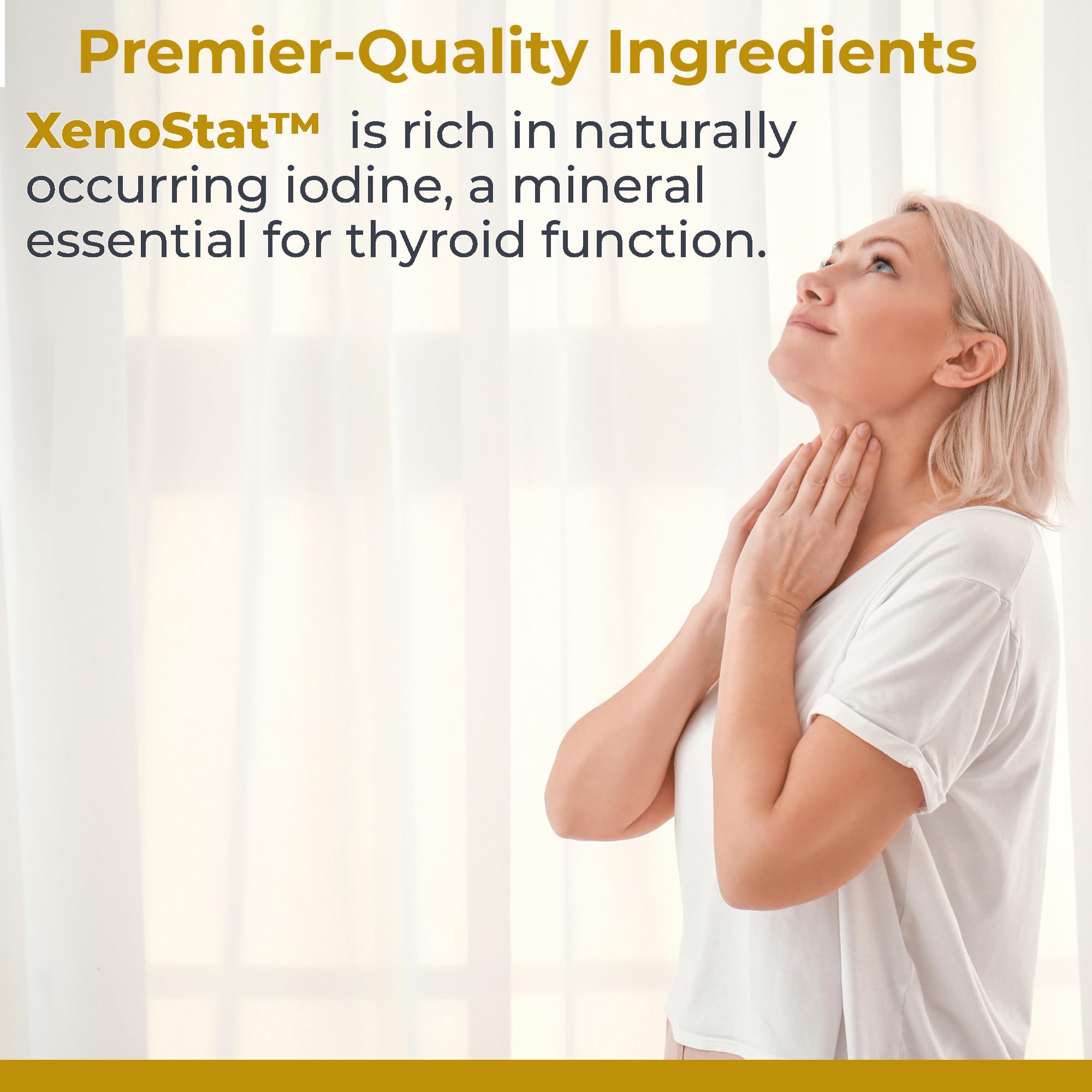 Premier Research Labs XenoStat - Thyroid Supplement, Thyroid Support for Women & Men, Iodine Supplement, Hormone Support, Thyroid Support Complex Supplement - 90 Capsules Premier Research Labs Au supplements
