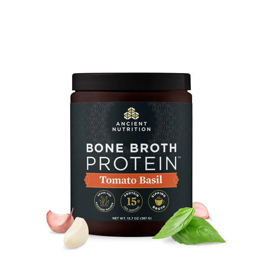 Ancient Nutrition Bone Broth Protein Powder, Tomato Basil, Grass-Fed Chicken and Beef Ancient NutritionAU supplements
