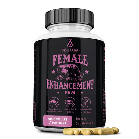 Beef Organ Supplement for Women – Supports Hormone Balance, Energy & Wellness – Grass Fed, Pasture Raised Superfood – Liver, Heart, Kidney, Bone Marrow – Collagen, CoQ10, B12 – Female Support Blend Ancestral SupplementsAU supplements