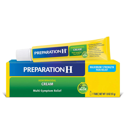Preparation H Hemorrhoid Cream with Aloe for Multi-Symptom Relief - 1.8 Oz Tube Preparation HAu supplements