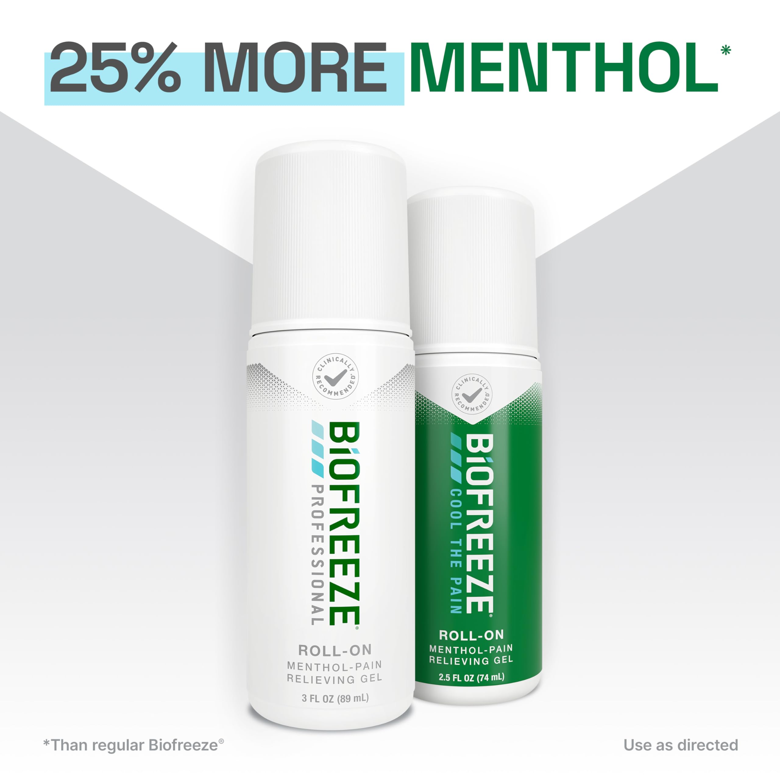 Biofreeze Professional Pain Relief Roll On, Knee & Lower Back Pain Relief, Arthritis Pain Reliever, Neck Pain Relief, Cooling Joint Pain Relief, Roll-On Menthol Gel 3 Fl Oz (Pack of 2) Biofreeze Au supplements