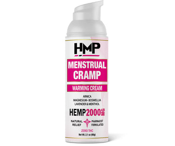 HMP BRANDS Menstrual Cramp Hemp Cream 2000MG with Menthol, Easy to Use, Natural Formula Made in USA 2.1oz HMP BRANDS Au supplements
