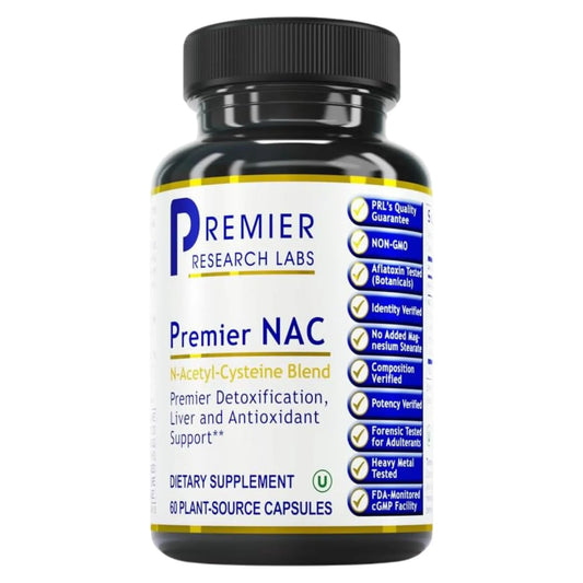 Premier Research Labs Premier NAC - NAC Supplement N-Acetyl Cysteine, N-Acetyl-L-Cysteine, Liver & Immune Support, 300mg NAC Per Capsule - 60 Vegetarian Capsules Premier Research LabsAU supplements