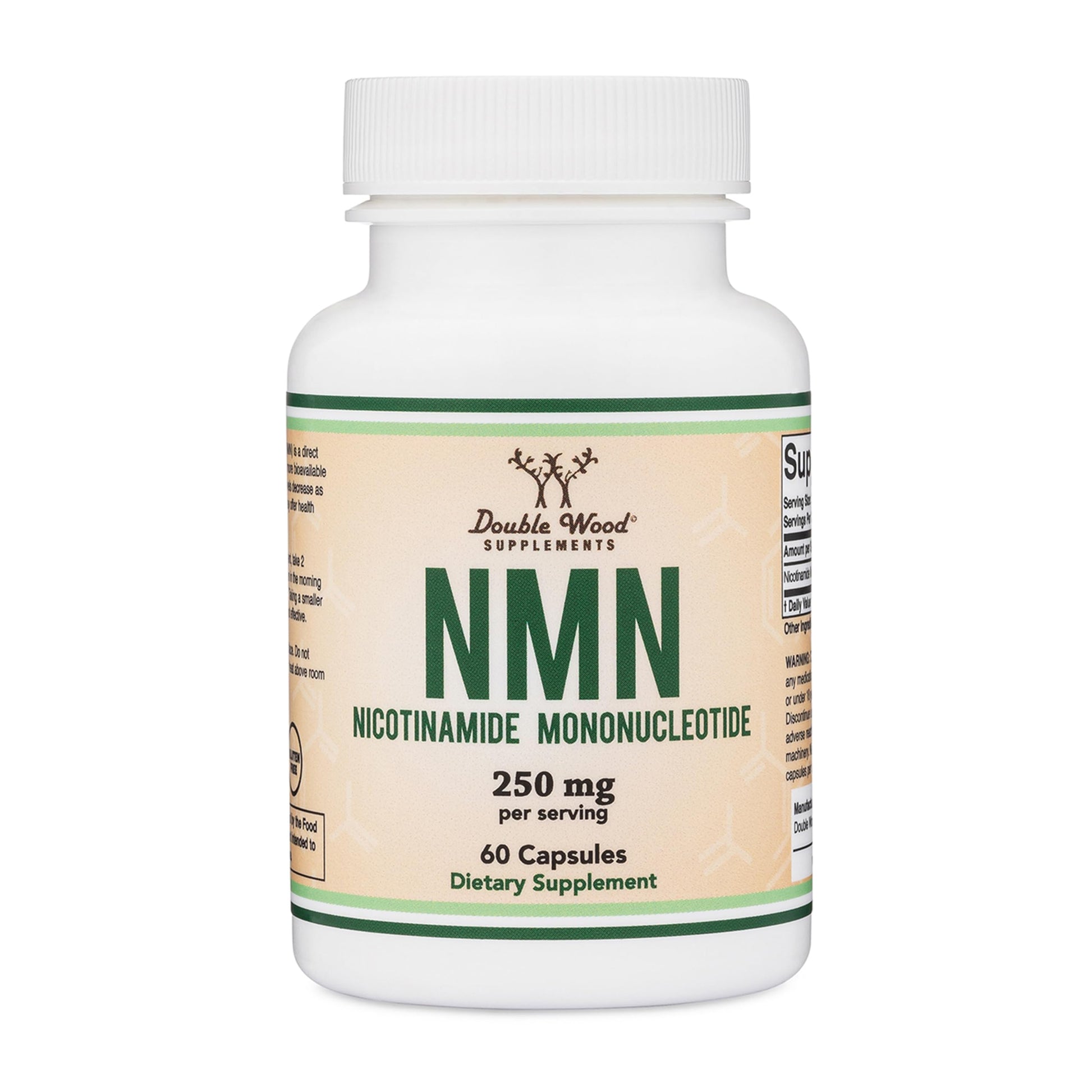 Double Wood Supplements NMN (Nicotinamide Mononucleotide) 250mg, 60 Capsules - 30 Servings, Gluten Free Double Wood Supplements Au supplements
