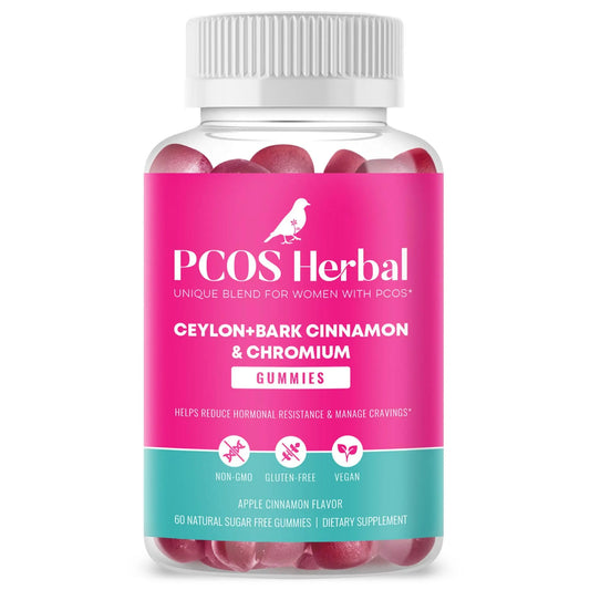 PCOS Herbal Gummies: Manage Cravings and Hormonal Balance; Cinnamon Complex PCOS Herbal TeaAU supplements