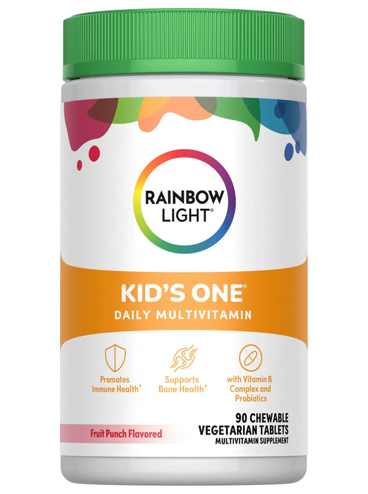 Rainbow Light Kids One Multivitamin Tablets, Provides Healthy Growth and Immune Support, with Vitamin C, Zinc, & B Complex Rainbow LightAU supplements