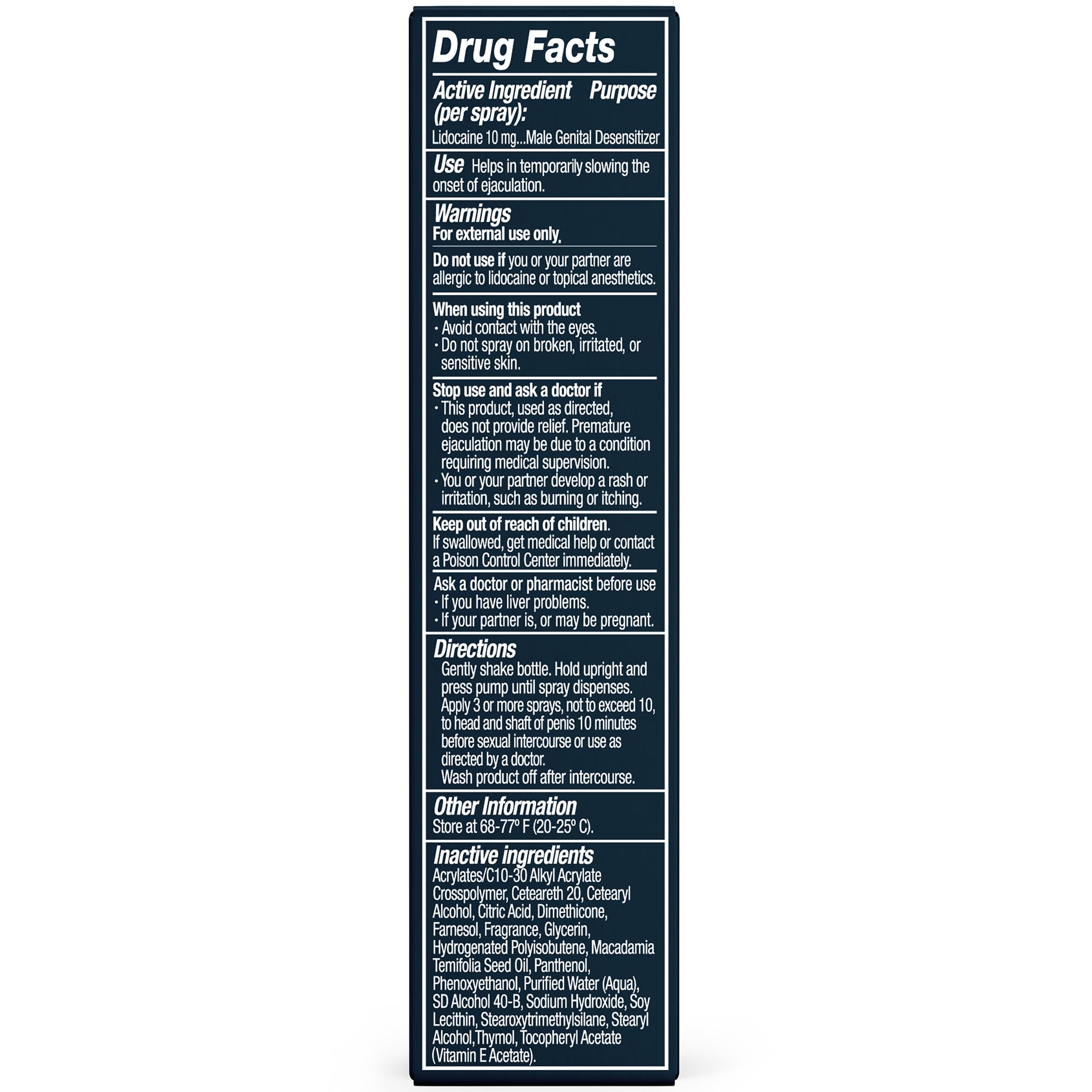 Promescent Desensitizing Delay Spray for Men Clinically Proven to Help You Last Longer in Bed - Better Maximized Sensation + Prolong Climax for Him, 2.6 ml Promescent Au supplements