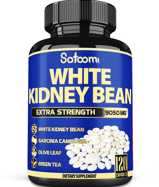 6in1 White Kidney Bean Extract Capsules 9050 Mg - with Garcinia Cambogia, Olive Leaf SatoomiAU supplements