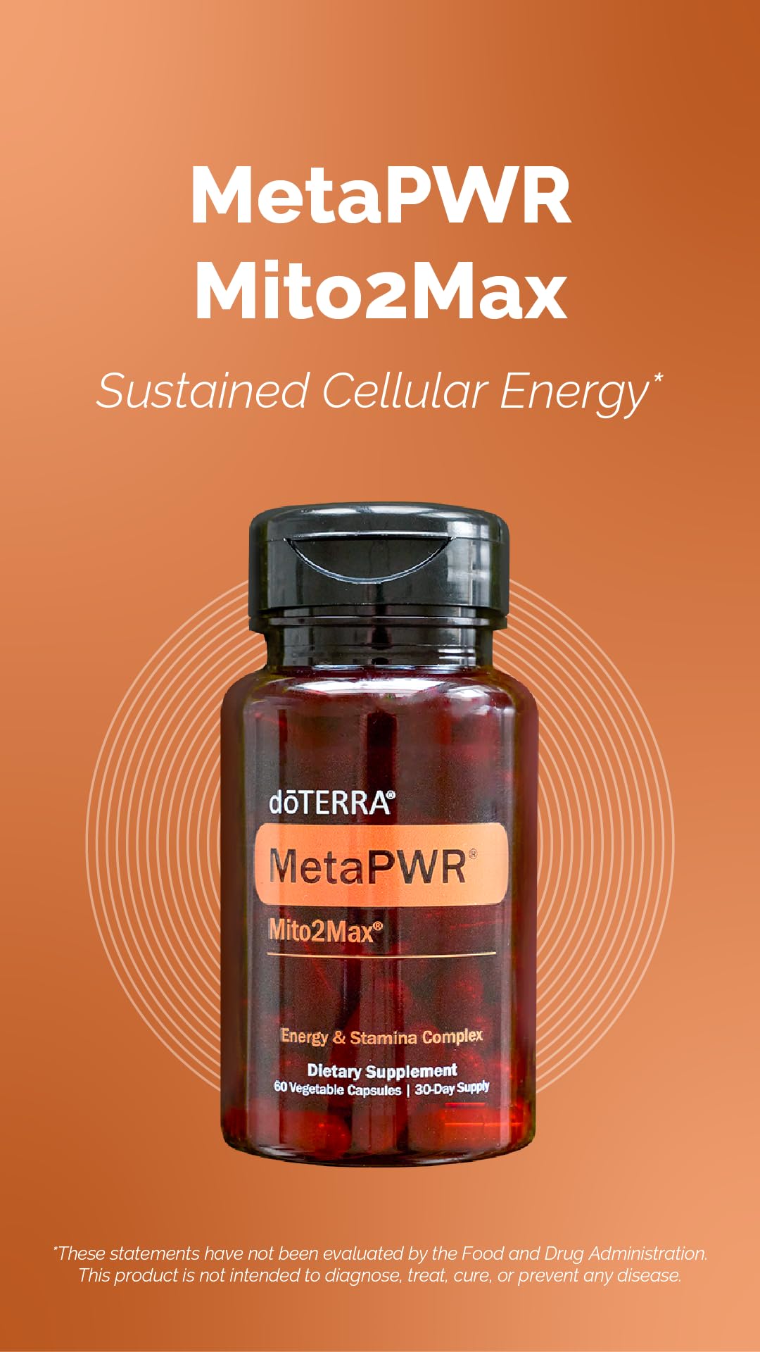 doTERRA MetaPWR Mito2Max Energy Supplement - 60 Capsules doTERRA Au supplements