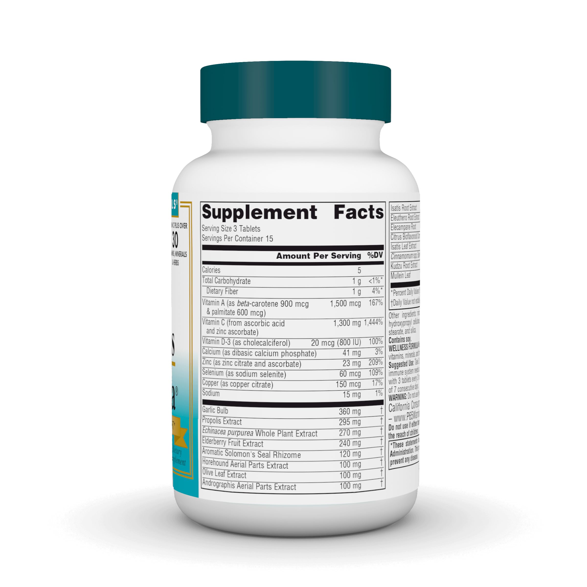 Source Naturals Wellness Formula Bio-Aligned Vitamins & Herbal Defense - Immune System Support Supplement & Immunity Booster - 45 Tablets Source Naturals Au supplements