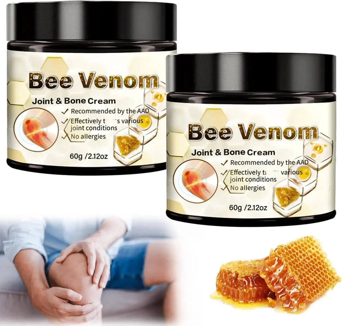ArthroEase Bee Venom Arthritis Cream, Joint & Muscle Soothing Bee Venom Cream, Professional Bee Venom Joint Cream, Bee Venom Joint Gel - Specially for for Back, Neck, Hands, Knee (2 Bottle) Lmoy uk supplements