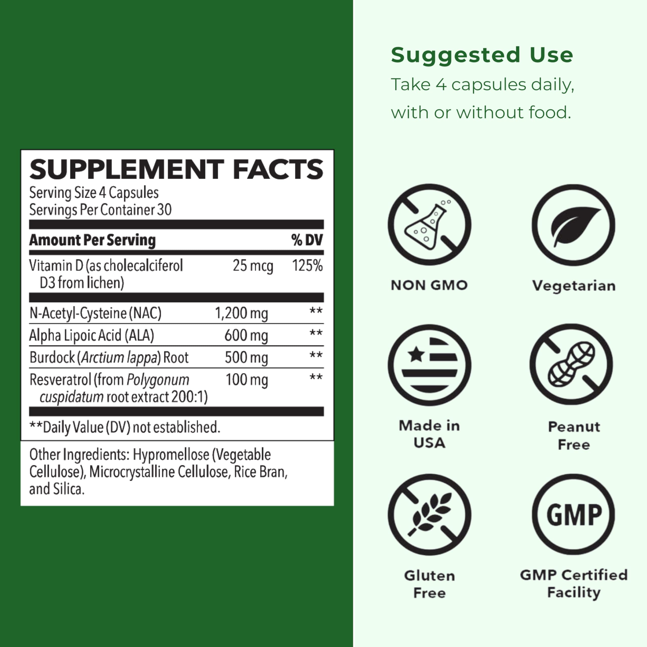 LifeSeasons Kidney Support Supplement – Cellular Protection with NAC, Alpha Lipoic Acid, Resveratrol, Burdock Root & Vitamin D3 – Supports Detox, Oxidative Stress & Renal Function – 120 Capsules LifeSeasons Au supplements