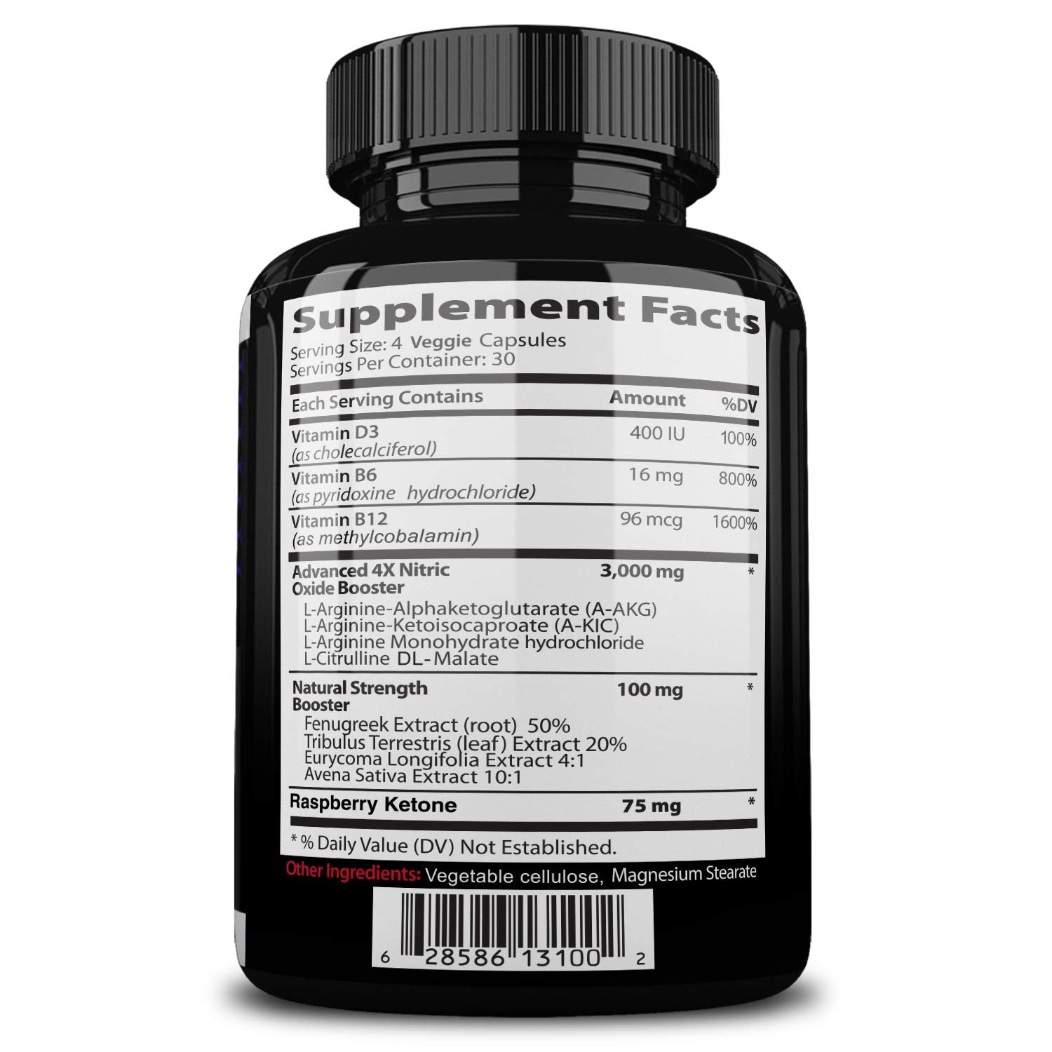 NITROCUT Pre Workout Supplement -120 Capsules - Nitric Oxide Supplements - l arginine NITROCUT Au supplements