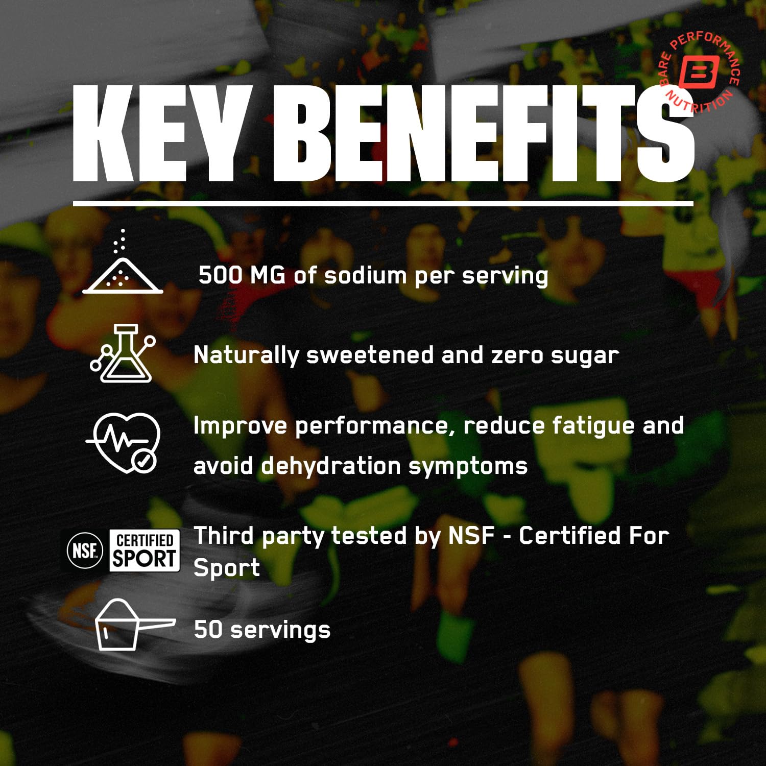 BARE PERFORMANCE NUTRITION BPN Electrolytes Hydration Drink Mix | Sugar Free Electrolyte Powder | 500mg Sodium per Serving | Naturally Sweetened | Strawberry, 50 Servings BARE PERFORMANCE NUTRITION Au supplements