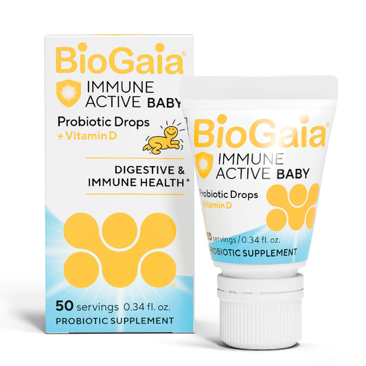 BioGaia Immune Active Baby Probiotic Drops + Vitamin D | for Babies & Toddlers 0-36 Months | Supports Digestive & Immune Health BioGaiaUS supplements