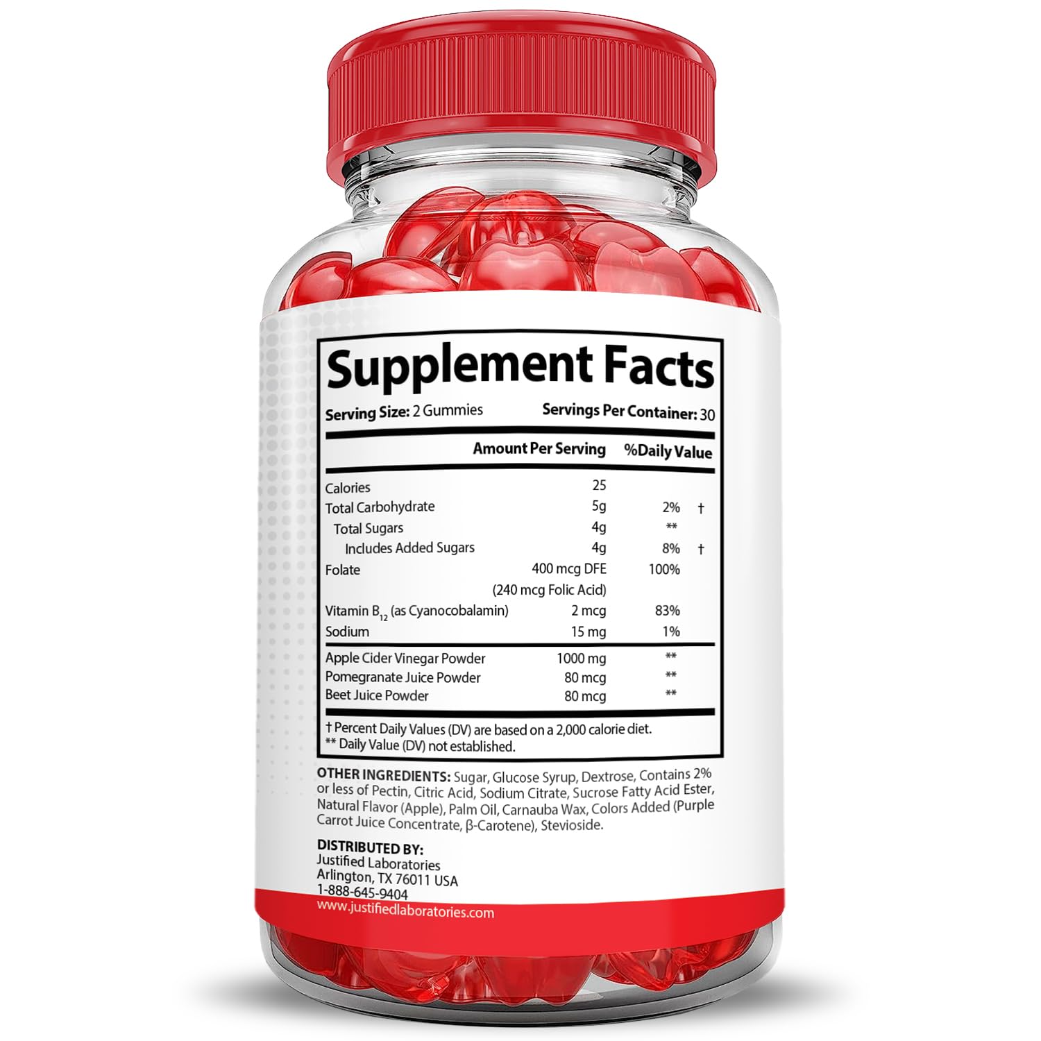 Justified Laboratories Vital Pump XL Performance Gummies 1000MG Advanced Formula Vital PumpXL Formulated with Beet Juice ACV Pomegranate Beet Powder B12 Vegan Non GMO 60 Gummys Justified Laboratories Au supplements