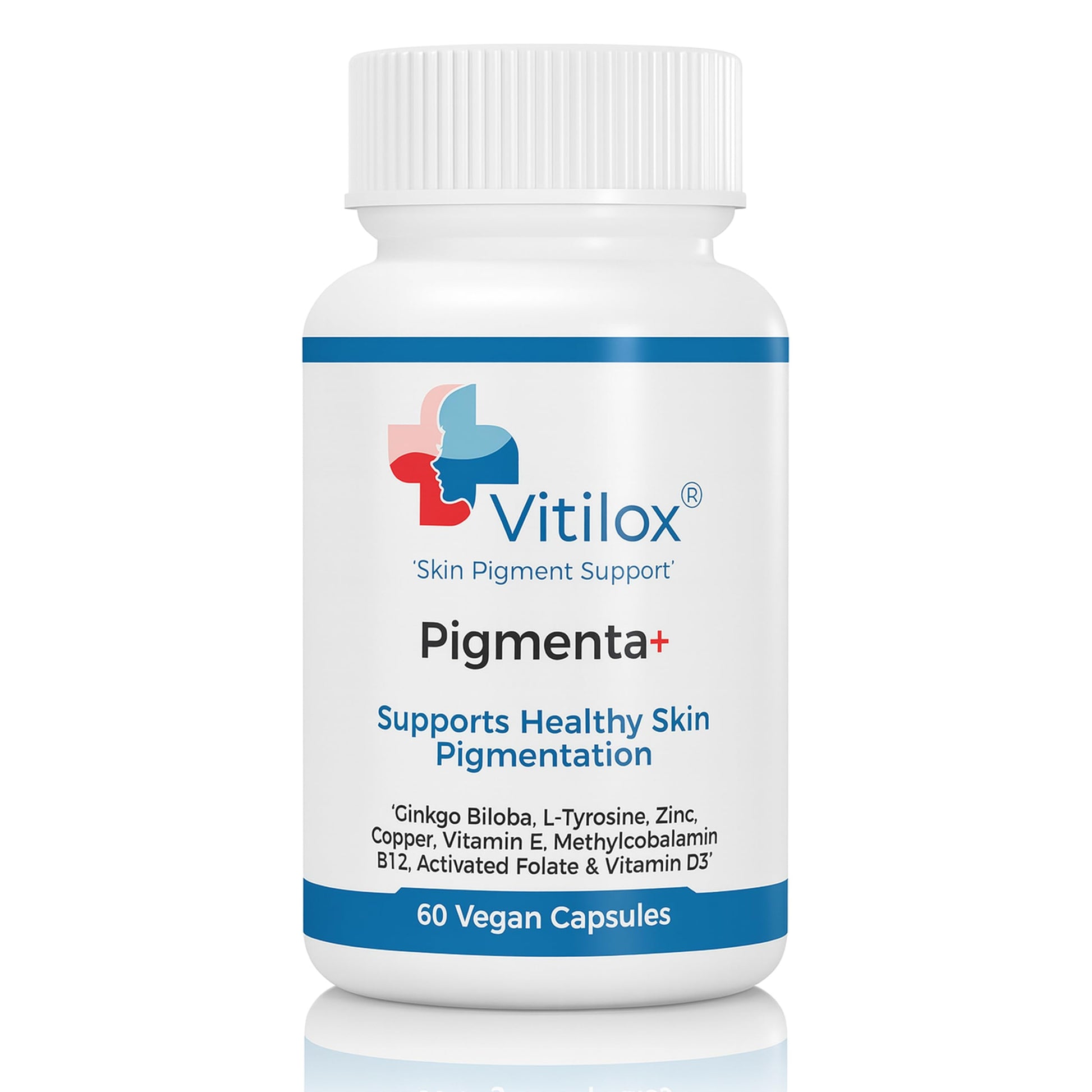Vitilox Pigmenta+ Advanced, Skin Tone Support Supplement – 60 Tablets | 2 Months | Natural Vitiligo Skin Pigmentation Support | Reduce White Body Spots Vitilox Au supplements