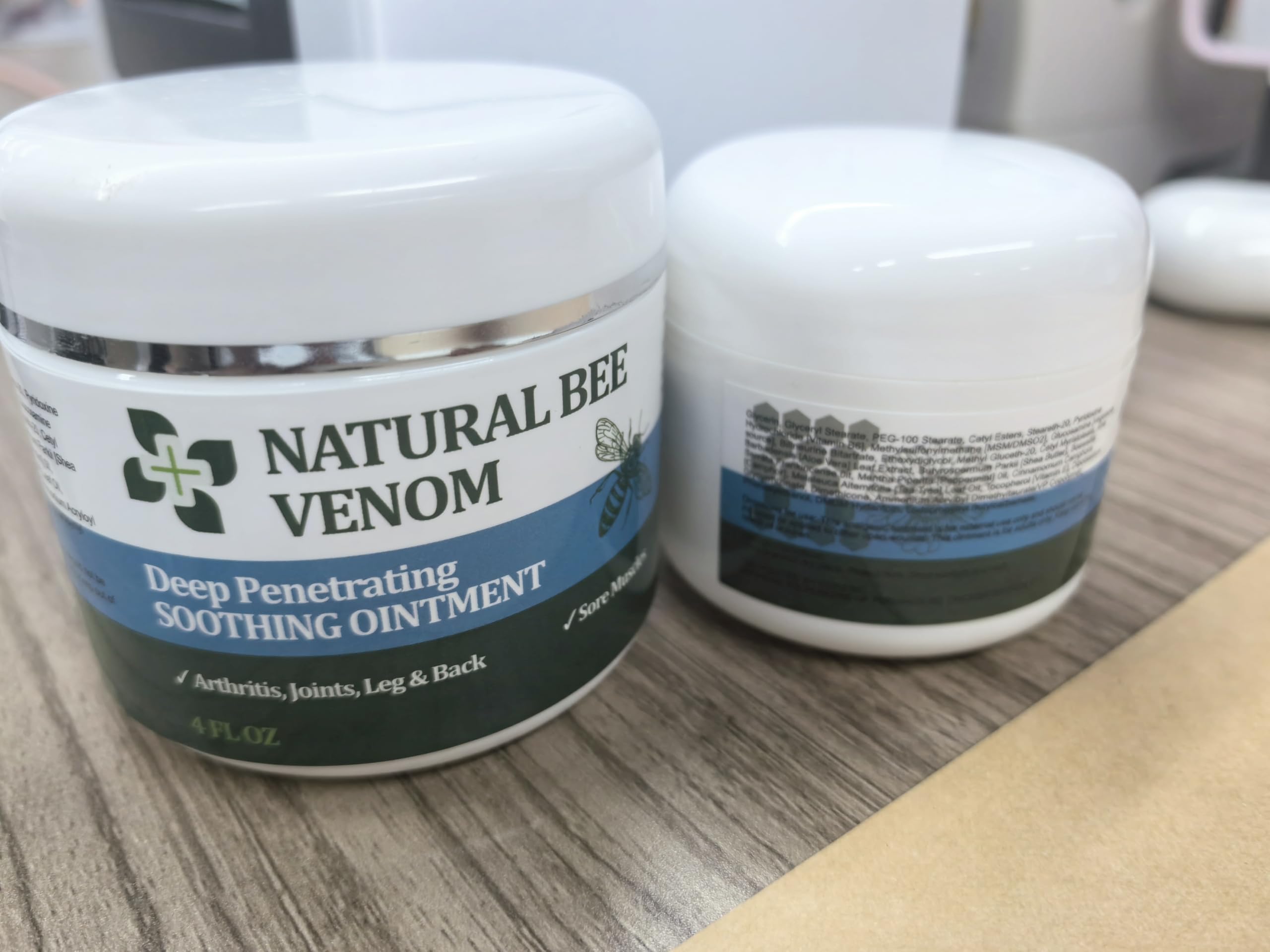 PIBIOOMAP Bee Venom Serum Joint & Muscle & Bone Cream, Pure Natural Ingredients, Fast Acting, Relief Back, Shoulder, Back, Neck, Hands, Elbows, Feet, Leg, Knees, Ankle, for Adults, Elderly PIBIOOMAP Au supplements