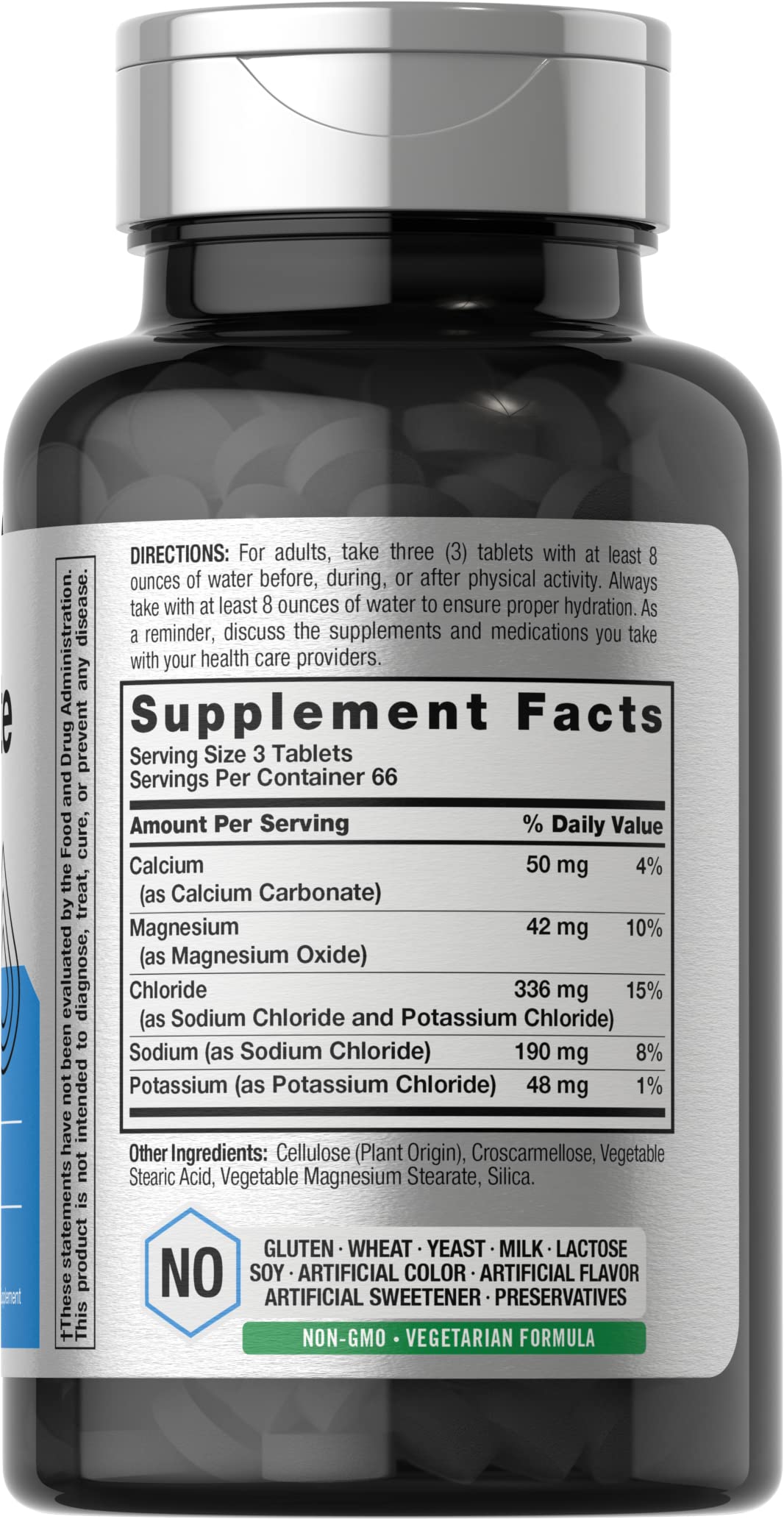 Horbäach Electrolyte Tablets | 200 Count | Helps Hydrate, Balance, & Sustain | with Calcium, Magnesium, Chloride, Sodium and Potassium | Vegetarian, Non-GMO & Gluten Free Horbäach uk supplements