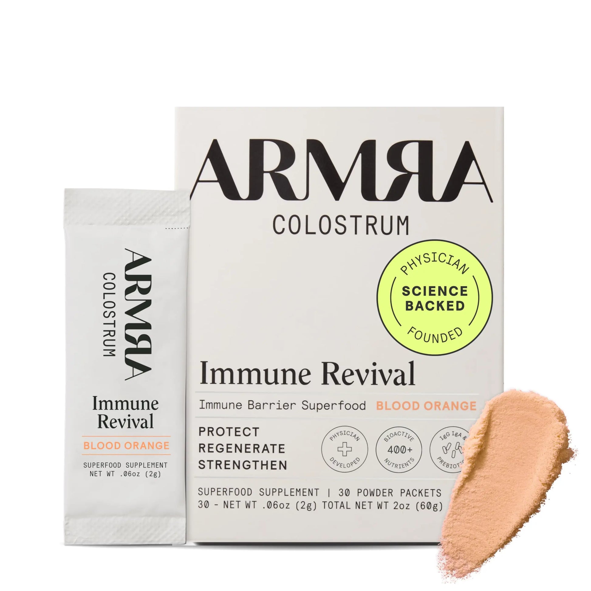 ARMRA Colostrum™ Powder | Blood Orange | Gut Health & Bloating | Skin & Hair | Immunity | Keto, Gluten & Fat-Free | 30 Servings ARMRA Au supplements