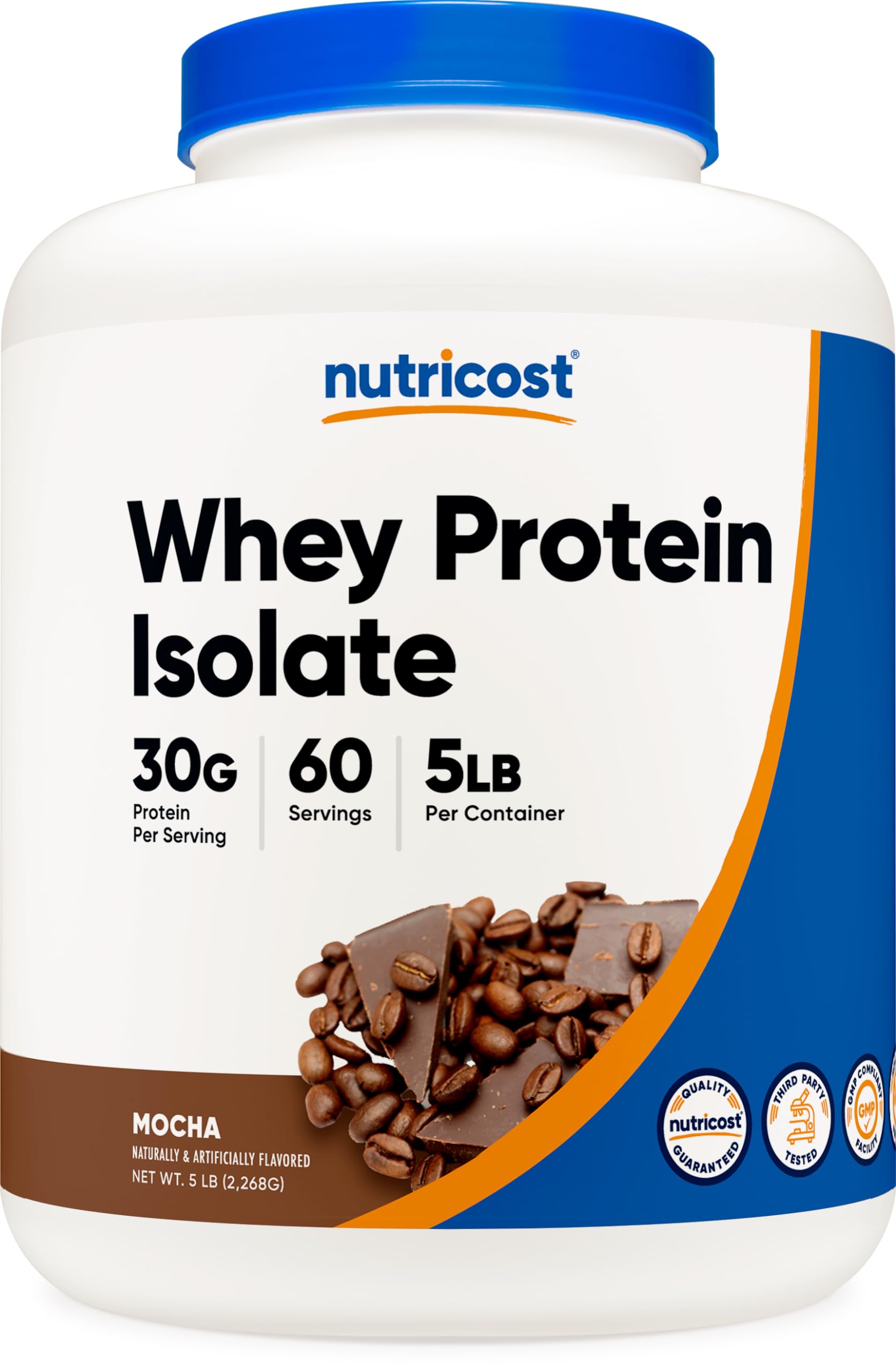 Nutricost Whey Protein Isolate (Mocha) 5LBS - Gluten Free & Non-GMO Nutricost Au supplements