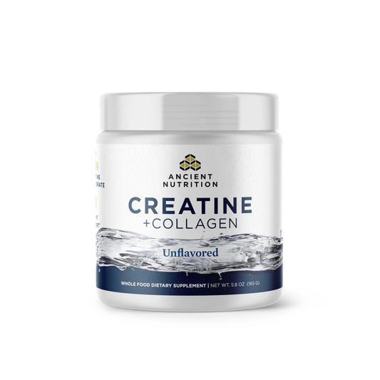 Ancient Nutrition Creatine + Collagen – Muscle Strength, Lean Body Mass, Joint Comfort & Cognitive Support – Includes 5g Creatine Monohydrate for Women, 30 Servings Ancient NutritionAU supplements