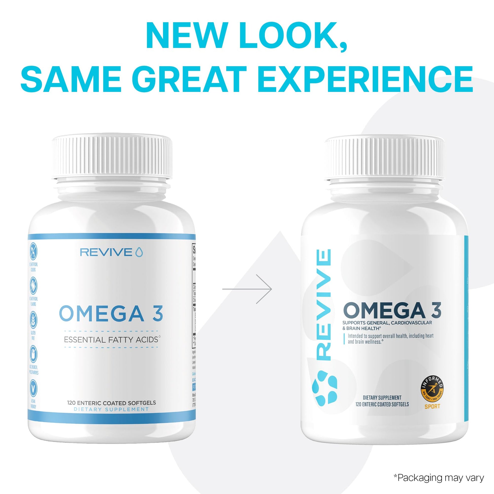 Revive MD Omega 3 Fish Oil Supplements for Men & Women – Softgels with EPA & DHA Fatty Acids for Healthy Skin & Joints, Heart & Brain Support – Vegan-Friendly, Gluten-Free (120 Softgels) Revive Au supplements