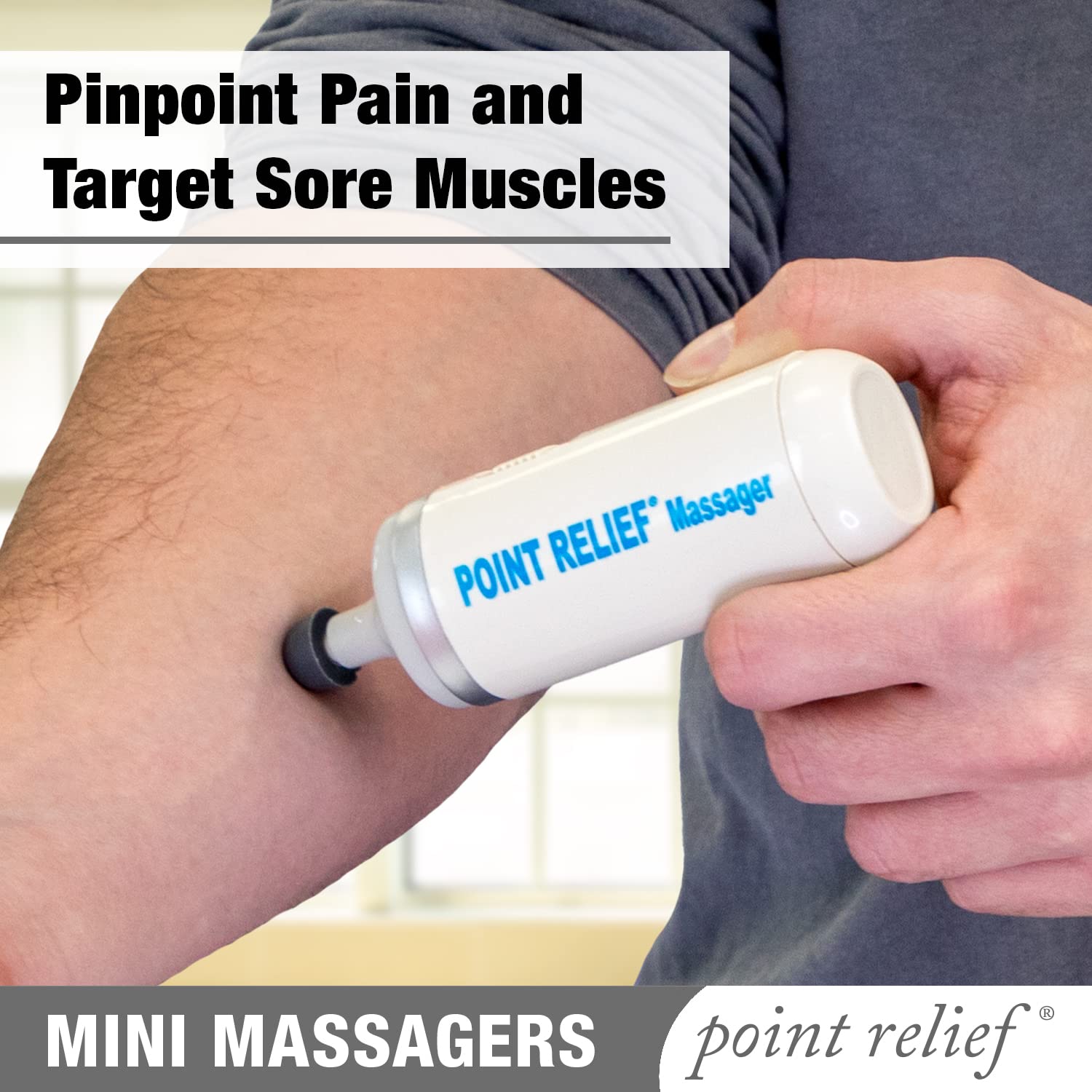 Point Relief 14-1050 Mini Massager for Handheld Targeted Massage Therapy Relieve Muscle Pain Point Relief Au supplements