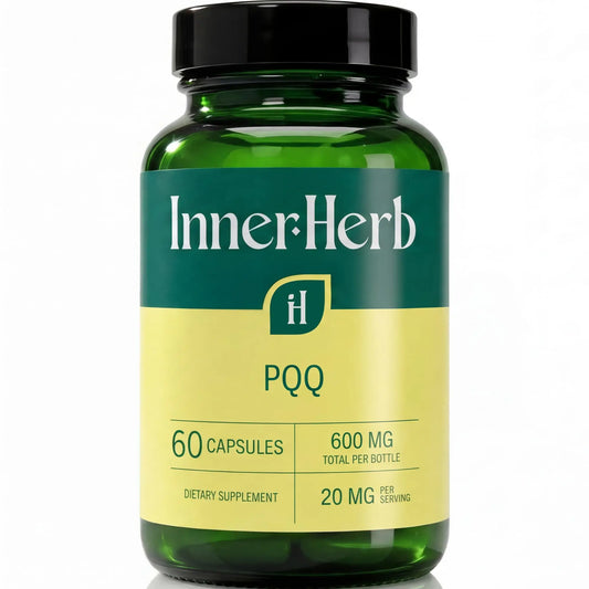 InnerHerb Pyrroloquinoline Quinone PQQ Daily Capsule - Supplement for Adults (60 Capsules, 30 Servings) (20mg Per Serving) InnerHerbAu supplements
