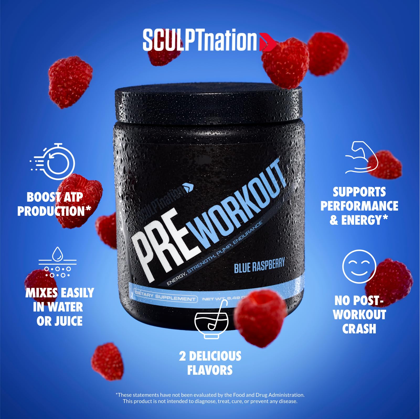 Sculpt Nation by V Shred PreWorkout - Premium Pre Workout Powder with Amino Acids Sculpt Nation Au supplements