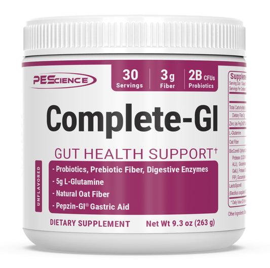 PEScience Complete-GI Gut Health Powder, Probiotics for Women and Men, Digestive Enzymes, Prebiotic Fiber, L-Glutamine PEScienceUS supplements