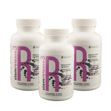 Stemtech Stemrelease3™ Cutting-Edge Stem Cell Nutrition for Natural Renewal and Youthful Vitality, Exclusive Blend for Enhanced Telomere Health 60 Capsules (3 Pack) StemTech Au supplements