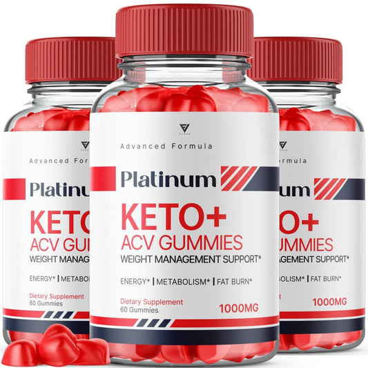 (3 Pack) Platinum Keto ACV Gummies, Platinum Keto ACV Gummies Advanced Weight Loss KohzieUS supplements