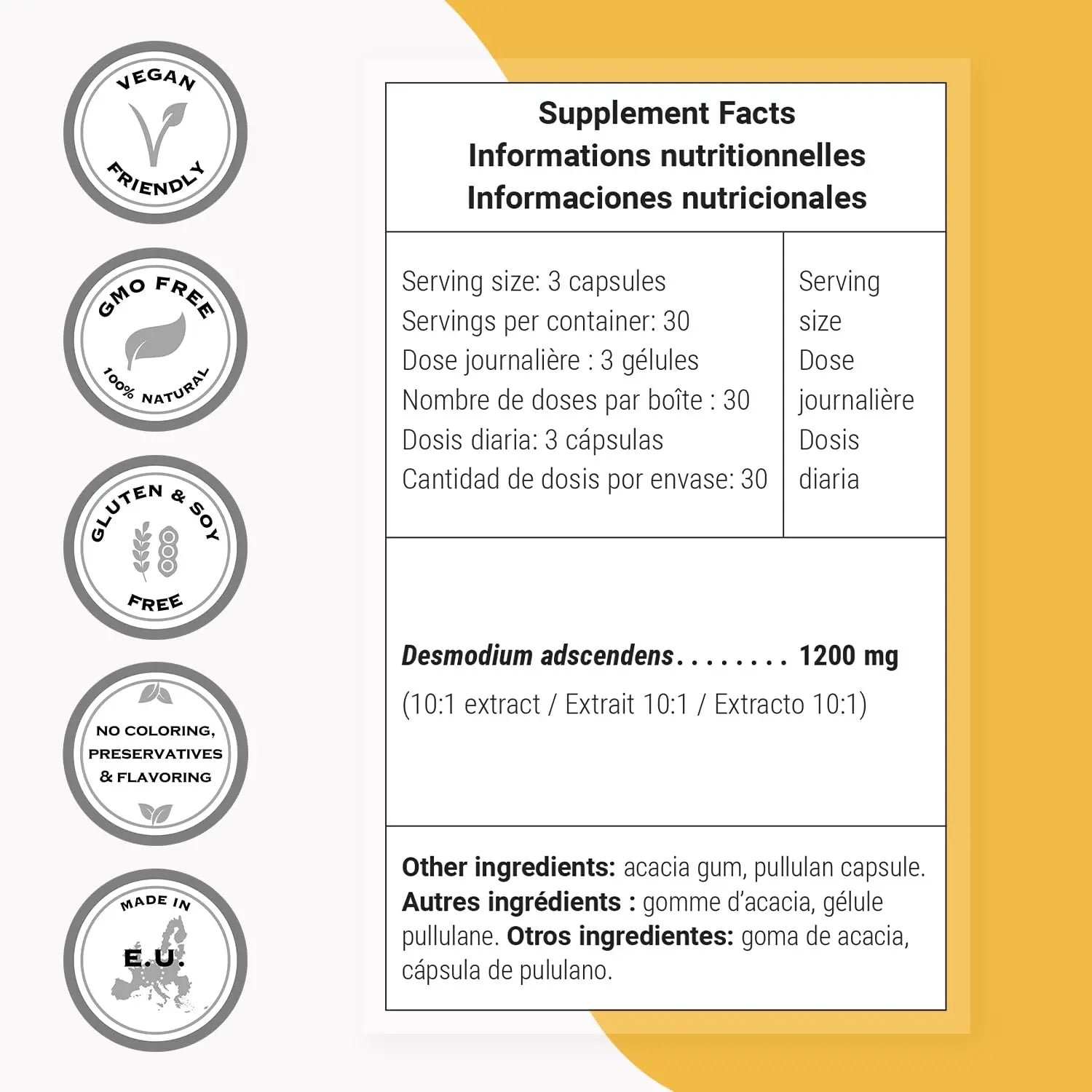 Supersmart - Desmo Forte ™ - Liver Support Supplement - 1:2 Liquid Extract of Desmodium Asdscendens | Non-GMO & Gluten Free - 250 ml Supersmart Au supplements