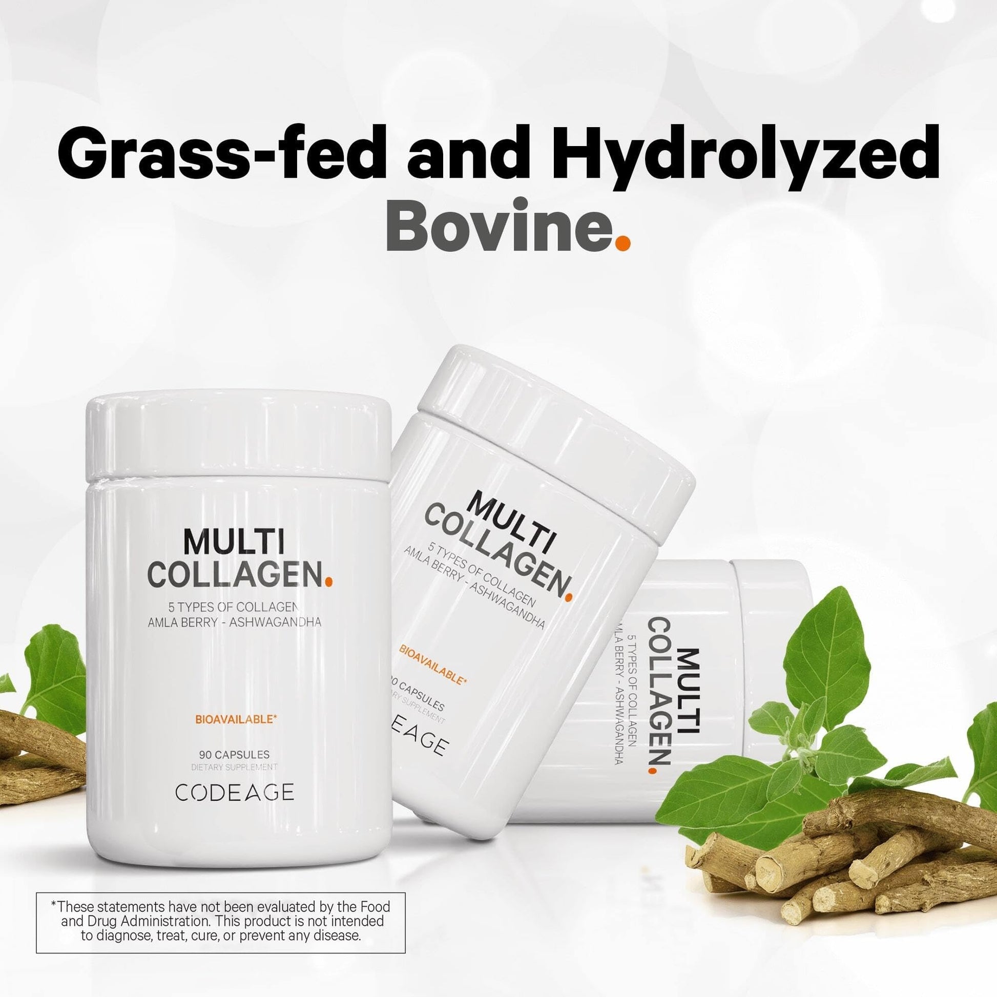 Codeage Multi Collagen Protein Capsules & Probiotics for Women Bundle | Multi Collagen Pills, Collagen Types I, II, II, V & X, 90 Count | Prebiotics & Probiotics for Women - Soy & Dairy Free, 60 Count Codeage Au supplements