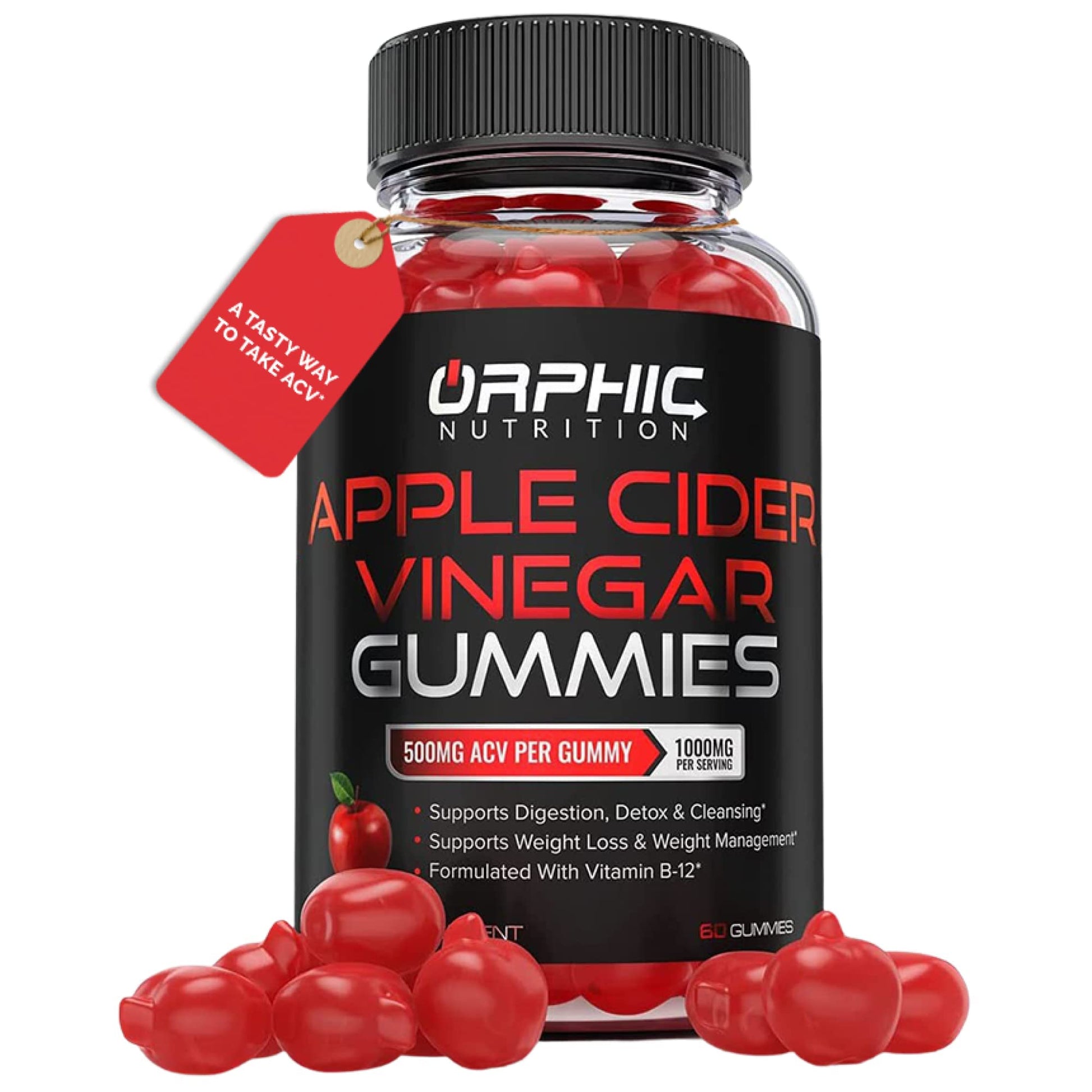 Apple Cider Vinegar Gummies - 1000mg - Formulated to Support Weight ORPHIC NUTRITION Au supplements