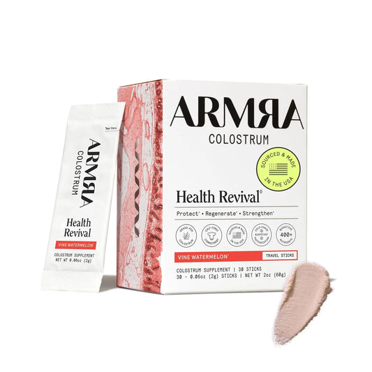 ARMRA Colostrum Powder | Vine Watermelon | Gut Health & Bloating | Skin & Hair | Immunity | Keto, Gluten & Fat-Free | 30 Servings ARMRAAU supplements