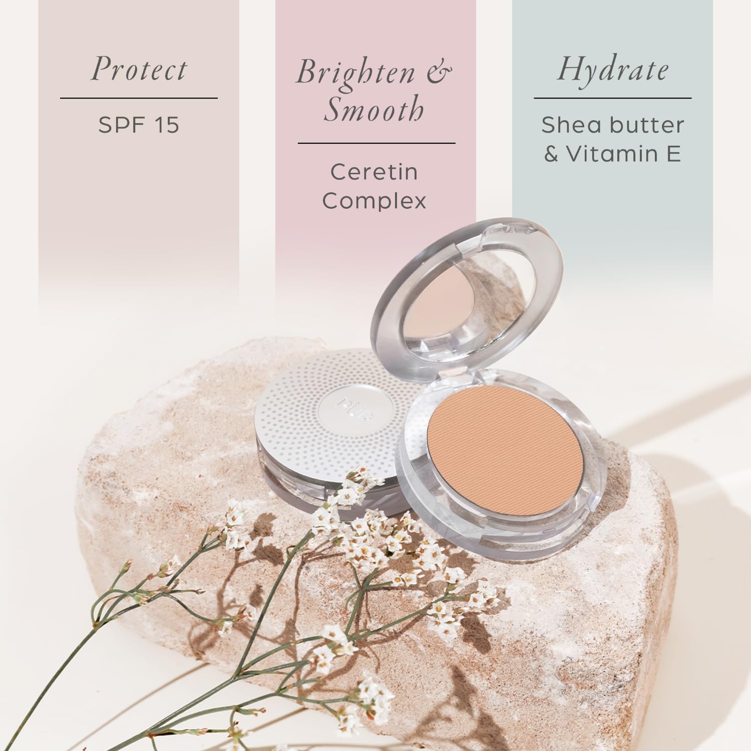 PUR Beauty 4-in-1 Pressed Mineral Makeup Powder Foundation with SPF 15 - Concealer & Finishing Compact Pressed Powder for Face - Buildable Medium to Full Coverage Foundation Powder (Blush Medium) PÜR MINERALS Au supplements