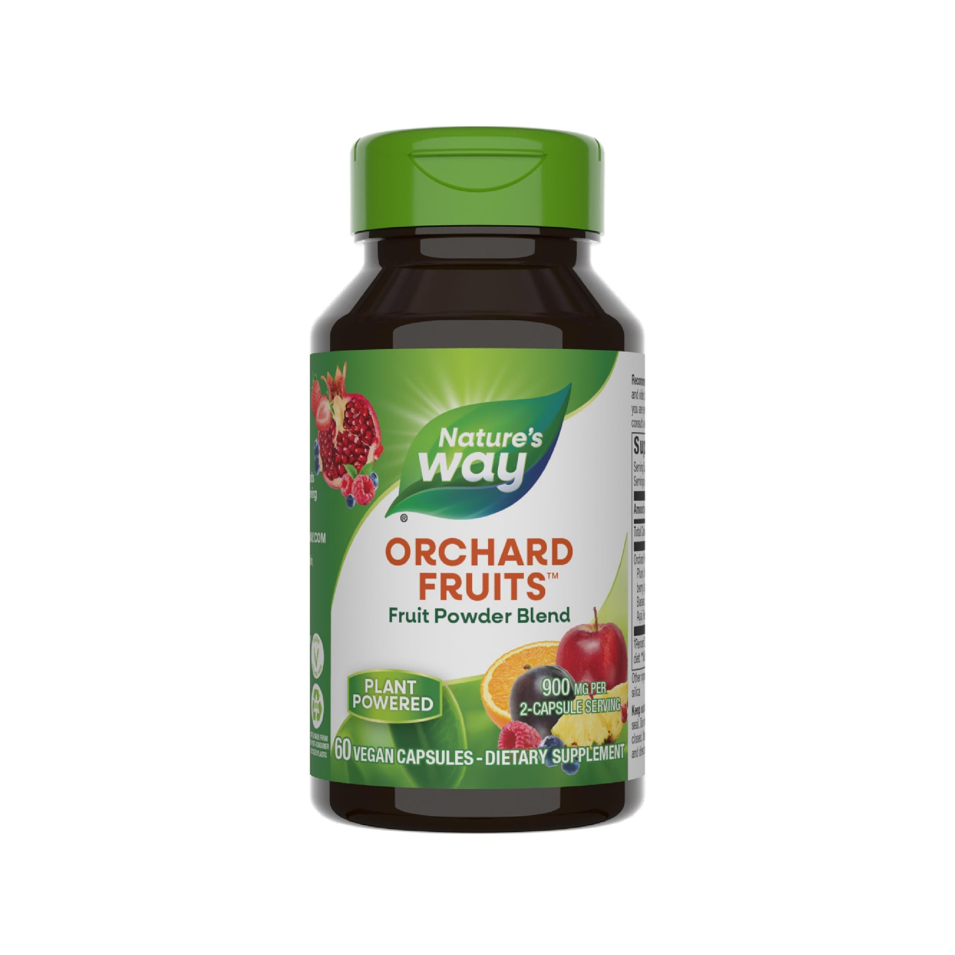 Nature's Way Orchard Fruits, Fruit Powder Blend, Contains 12 Different Fruits, 900mg Per 2-Capsule Serving, 60 Capsules Nature's Way Au supplements