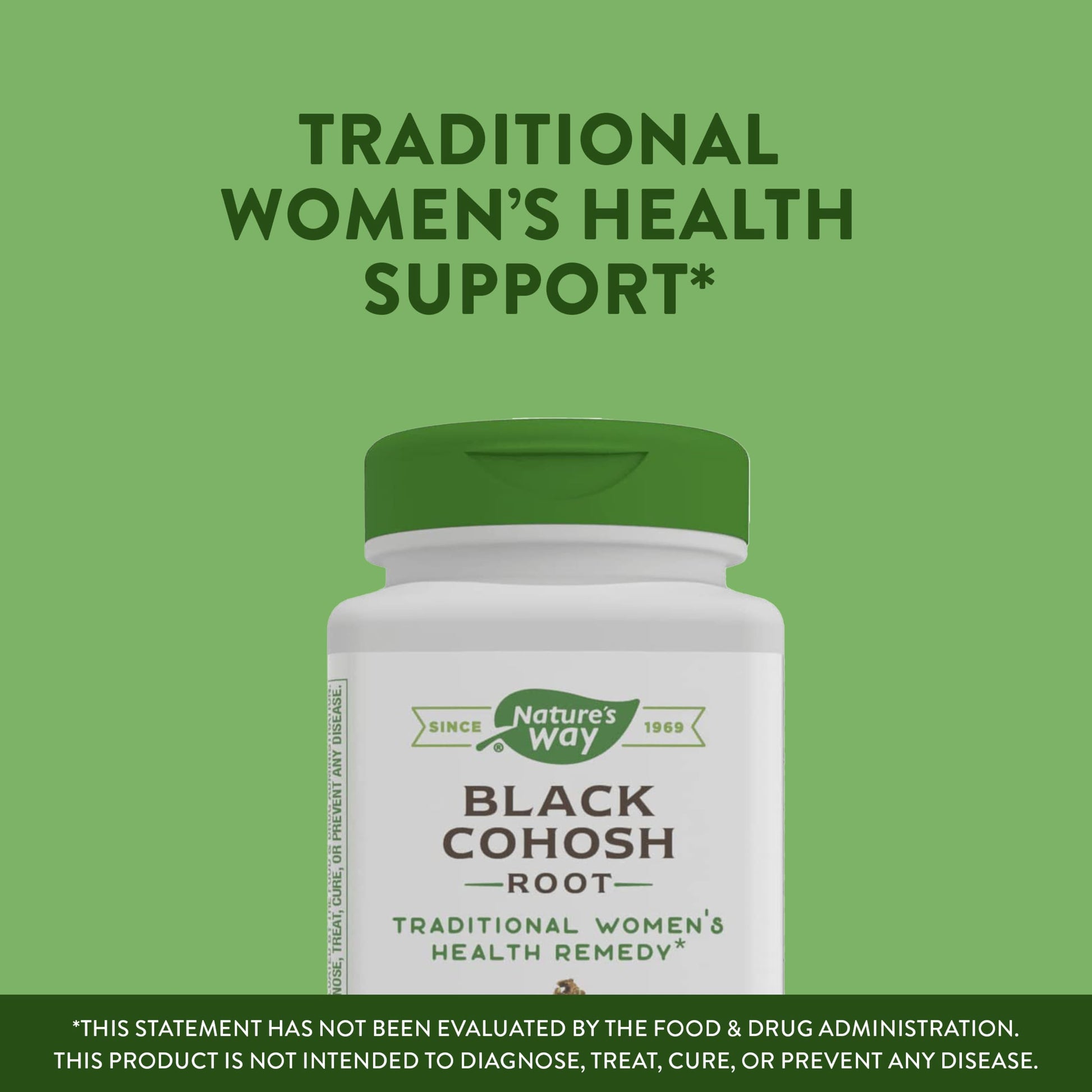 Nature's Way Black Cohosh Root, Traditional Support for Women's Health*, 540 mg Nature's Way Au supplements