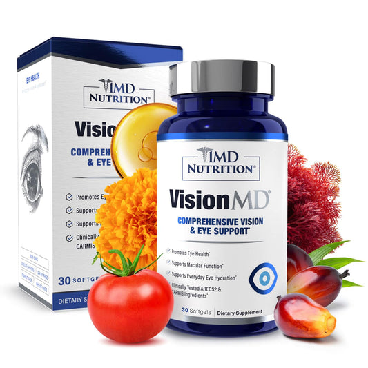 1MD Nutrition VisionMD Eye Vitamin CARMIS - Eye Supplement for Adults - with OptiLut Lutein & Zeaxanthin - Supports Vision Health Care, Everyday Eye Strain 1MD NutritionUS supplements